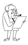 Karykatura Jerzego Zaruby autorstwa Eryka Lipińskiego
